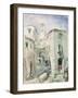 The Old Tower at Cannes, 1870-William 'Crimea' Simpson-Framed Giclee Print
