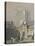 The Old Tower, Cologne Cathedral (Watercolour Heightened with White Bodycolour)-Samuel Prout-Stretched Canvas