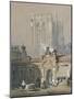 The Old Tower, Cologne Cathedral (Watercolour Heightened with White Bodycolour)-Samuel Prout-Mounted Giclee Print