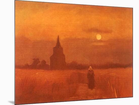 The Old Tower in the Fields, 1884-Vincent van Gogh-Mounted Giclee Print