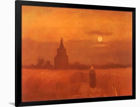 The Old Tower in the Fields, 1884-Vincent van Gogh-Framed Giclee Print