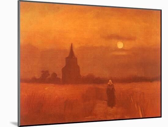 The Old Tower in the Fields, 1884-Vincent van Gogh-Mounted Giclee Print