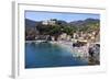 The Old Town Beach at Monterosso Al Mare from the Cinque Terre Coastal Path-Mark Sunderland-Framed Photographic Print