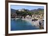 The Old Town Beach at Monterosso Al Mare from the Cinque Terre Coastal Path-Mark Sunderland-Framed Photographic Print