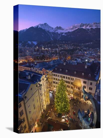 The Old Town Christmas Market, Innsbruck, Austria.-Jon Hicks-Stretched Canvas