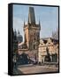 The Old Town End of the King Charles Bridge, Prague, Czech Republic, 1943-null-Framed Stretched Canvas
