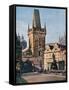 The Old Town End of the King Charles Bridge, Prague, Czech Republic, 1943-null-Framed Stretched Canvas