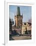 The Old Town End of the King Charles Bridge, Prague, Czech Republic, 1943-null-Framed Giclee Print