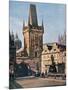 The Old Town End of the King Charles Bridge, Prague, Czech Republic, 1943-null-Mounted Giclee Print