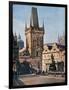 The Old Town End of the King Charles Bridge, Prague, Czech Republic, 1943-null-Framed Giclee Print