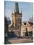 The Old Town End of the King Charles Bridge, Prague, Czech Republic, 1943-null-Stretched Canvas