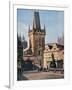 The Old Town End of the King Charles Bridge, Prague, Czech Republic, 1943-null-Framed Giclee Print