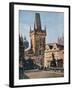 The Old Town End of the King Charles Bridge, Prague, Czech Republic, 1943-null-Framed Giclee Print