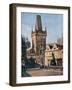 The Old Town End of the King Charles Bridge, Prague, Czech Republic, 1943-null-Framed Giclee Print