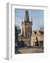 The Old Town End of the King Charles Bridge, Prague, Czech Republic, 1943-null-Framed Giclee Print