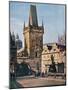 The Old Town End of the King Charles Bridge, Prague, Czech Republic, 1943-null-Mounted Giclee Print