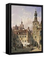 The Old Town Hall, Munich-Friedrich Eibner-Framed Stretched Canvas