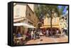 The Old Town, Monaco-Ville, Monaco, Europe-Amanda Hall-Framed Stretched Canvas