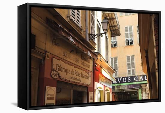 The Old Town, Nice, Alpes-Maritimes, Provence, Cote D'Azur, French Riviera, France, Europe-Amanda Hall-Framed Stretched Canvas