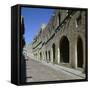 The Old Town of Rhodes-CM Dixon-Framed Stretched Canvas