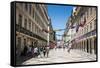 The Old Town Quarter of Baixa in Lisbon, Portugal, Europe-Michael Runkel-Framed Stretched Canvas