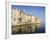 The Old Town with reflections early morning, Rovinj, Istria, Croatia-Jean Brooks-Framed Photographic Print