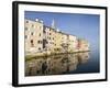 The Old Town with reflections early morning, Rovinj, Istria, Croatia-Jean Brooks-Framed Photographic Print