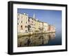 The Old Town with reflections early morning, Rovinj, Istria, Croatia-Jean Brooks-Framed Photographic Print