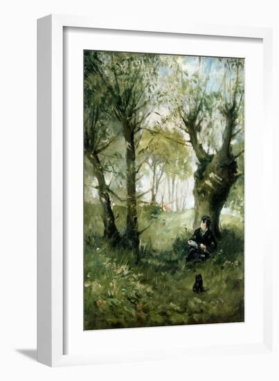 The Old Track to Auvers, 1863-Berthe Morisot-Framed Giclee Print