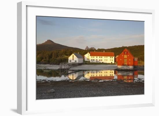 The Old Trading Centre of Kjerringoy, Nordland, Norway, Scandinavia, Europe-Doug Pearson-Framed Photographic Print