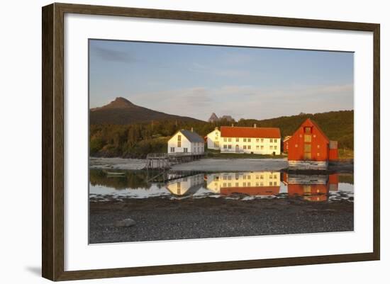 The Old Trading Centre of Kjerringoy, Nordland, Norway, Scandinavia, Europe-Doug Pearson-Framed Photographic Print