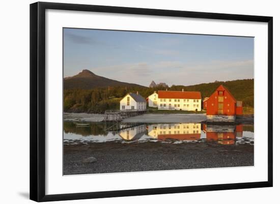 The Old Trading Centre of Kjerringoy, Nordland, Norway, Scandinavia, Europe-Doug Pearson-Framed Photographic Print