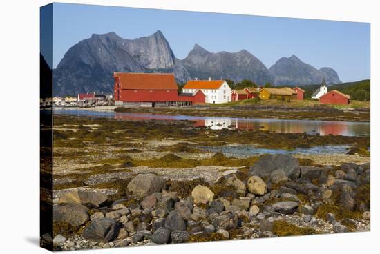 The Old Trading Centre of Kjerringoy, Nordland, Norway, Scandinavia, Europe-Doug Pearson-Stretched Canvas