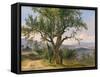 The Old Tree-Friedrich Gauermann-Framed Stretched Canvas