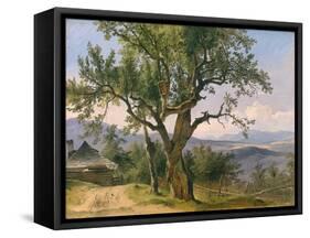 The Old Tree-Friedrich Gauermann-Framed Stretched Canvas