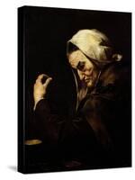 The Old Usurer-Jusepe de Ribera-Stretched Canvas