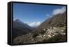 The old village of Pangboche on the Everest Base Camp trek, Nepal, Himalayas, Asia-Alex Treadway-Framed Stretched Canvas