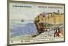 The Old Walls of Bonifacio, Corsica-null-Mounted Premium Giclee Print
