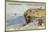 The Old Walls of Bonifacio, Corsica-null-Mounted Giclee Print