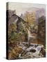 The Old Water Mill-James Duffield Harding-Stretched Canvas