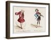 The Old Way of Playing the Fiddle and the New Way-Henry Heath-Framed Art Print