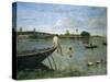 The Old Weir in Beaugival-Serafino De Tivoli-Stretched Canvas