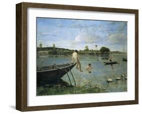 The Old Weir in Beaugival-Serafino De Tivoli-Framed Giclee Print