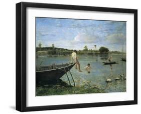 The Old Weir in Beaugival-Serafino De Tivoli-Framed Giclee Print