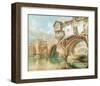 The Old Welsh Bridge in Shrewsbury, 1794-J M W Turner-Framed Giclee Print