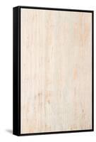 The Old White Wood Texture with Natural Patterns-Madredus-Framed Stretched Canvas