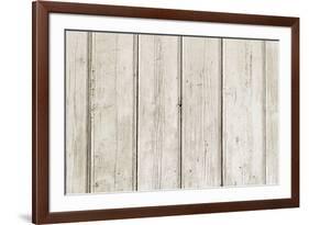 The Old White Wood Texture with Natural Patterns-Madredus-Framed Photographic Print