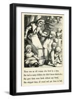 The Old Woman Who Lived in a Shoe-T. Dalziel-Framed Art Print