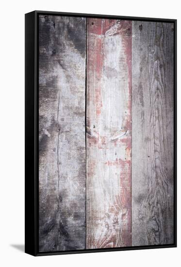 The Old Wood Texture with Natural Patterns-Madredus-Framed Stretched Canvas