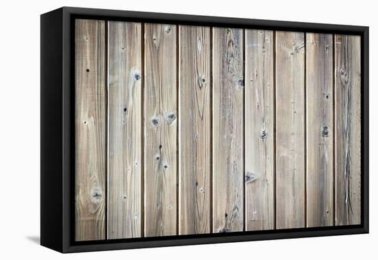 The Old Wood Texture with Natural Patterns-Madredus-Framed Stretched Canvas